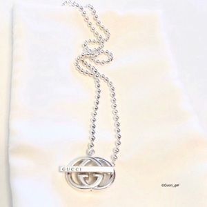 New Authentic Gucci GG Britt Necklace 16"